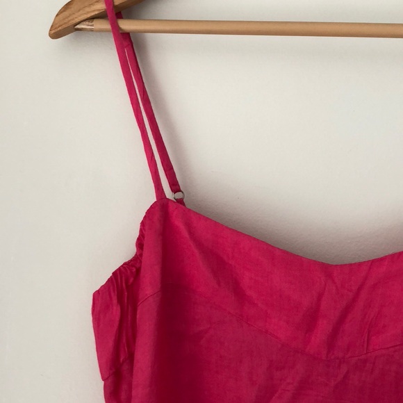 Fuchsia Pink Silky Slip Dress Size Small - Picture 2 of 8